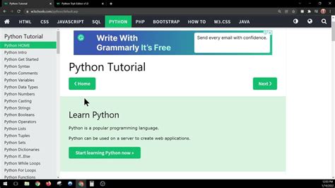 w3w3schools|Python Tutorial .